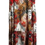 Johnny Was  Maxi Skirt Womens XL Tiered Stephanie Floral Metallic Print Long $275 Photo 0