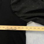 Catherine Malandrino Black Sheer Polka Dot Sleeves Pullover Sweater 2X Classic Photo 6