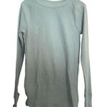 We The Free Thermal Crewneck Thumbhole Top Shirt Jersey Sage Green Size Small NW Photo 0