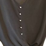 BHWM White House Black Market Black Knit Dress with Drop Back and Sash Sz:XS NWT Photo 2