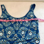 Boden Diana Maxi Dress in Blue/Green Floral Print Sz 4p Blue Photo 11