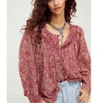 Free People Cool Meadow Printed Swing
Top shirt in Cranberry XS Photo 0