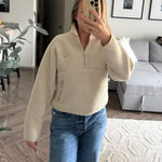 Aritzia  TNA Polar Fleece 3/4 Zip Sweatshirt   Photo 0