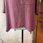 American Eagle  soft and sexy hi-low asymmetrical flowy oversized top plum Photo 3