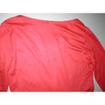 New NWT Rayon Josie Natori Dress Double Knit Jersey S Womens Red Fit Flare LS V Photo 4