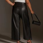 Anthropologie  The Colette Cropped Wide-Leg Pants by Maeve: Faux-Leather Edition Photo 7