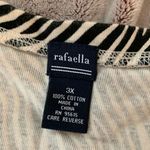 Rafaella  Women's Zebra Animal‎ Print Cotton Crew Neck Sleeveless Tank Top - 3X Photo 2