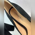 Gianni Bini 7.5 Elegant Pointed Toe Black Suede Chunky Heels - Funeral Photo 5