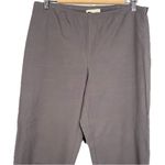 Eileen Fisher Womens Pull On Cotton Stretch Ankle Pants Size M Gray Office Zip Photo 1
