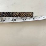 Old Navy Grey Snakeskin Slim Rectangle Buckle Belt Size M/L Photo 5