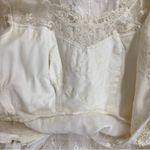 VINTAGE Lace Wedding Dress White Size undefined Photo 11