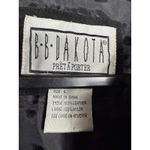 BB Dakota Black Suede Snap Front Jacket Size L Photo 3