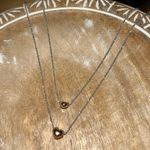 Sterling Silver Layered Heart Rose Gold Vermeil Over Sterling on  Chain Necklace Photo 4