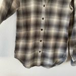 Filson Light Gray Ombre Plaid Flannel Button Down Shirt (S) Photo 3