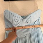House Of CB House‎ of CB ‘Marcella’ Ocean Blue Pleated Maxi Dress NWOT size L D-DD Photo 7
