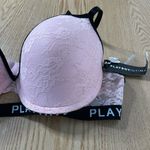 Playboy New Women’s  Pink Black Lacey Underwired Lightly Padded Bra size 38C Photo 3