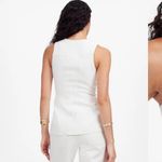 Madewell  Cutaway Vest Pinstripe Linen Size 2 Photo 2