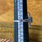 Natural Blue Apatite Sterling Silver Cocktail Ring Size 9 Photo 7