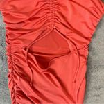 Windsor  Pink Coral Ruched Bodycon Mini Dress Ruched Strap Glam Party Dress Sz S Photo 2
