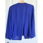 Valerie Stevens Valerie‎ Stevens Women's Royal Blue Button Blazer & Skirt 2 Piece Suit Set 12 Photo 3