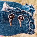 Berek 2 Rhinestone & Cameo Button Jean Jacket By Takako Sakon Size XL Blue Photo 13