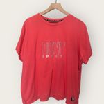 DKNY 2X Hot Pink Bejeweled Bling Short Sleeve Top Shirt Photo 0