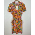 ZARA  Tropical Print Cut-Out Shirt Dress NWT Size Medium Photo 2