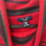 CHAPS  Southwestern Western Red Cowl Neck Soft‎ Cotton Blend Sweater Women's P/XL Photo 4