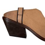 Free People Like New Leather Margarita Heeled Mules Sand Dollar Size 8 Photo 7