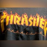 Thrasher Magazine Black Large Orange Lettering Women’s Size L / Men’s Size M Photo 9
