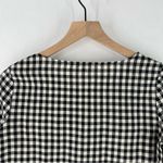 Madewell  Lightweight Cotton Gingham Checked Lace Up Bell‎ Sleeve Top Photo 11