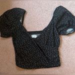 Urban Outfitters NWT  Beth crop top floral print Side zip puff sleeves Small Photo 0