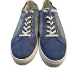 Paul Green  Blue Denim Suede Arch Support Hartley Lace Up Sneakers Size 7.5 Photo 3