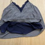 Ophelia Roe Embroidered V-neck White Navy Lace Accent Camisole Plus Size 3X New Photo 3