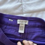 draper's & damon's Womens Size Medium Pants Straight Leg Pull On Stretch Purple Photo 5