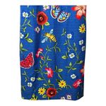 J. McLaughlin Belinda Greenhouse Floral Butterfly Print Dress Blue Fitted Size 6 Photo 5