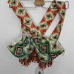 Autumn Adeigbo Beaded Soraya Bra Crop Top Womens Size 0 New Green Photo 0