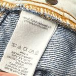 Free People  we the free breezy denim distressed raw hem mini skirt Photo 6