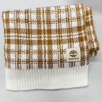 Timberland Brown Cream Plaid Winter Scarf Womens Accessories Photo 0