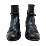 Frye Melissa Seam Short Boots Leather Black Size US 6 Photo 4