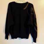 Evan Picone  Vintage 90’s Wool Sweater with Bronze & Gold Metallic Design Photo 6