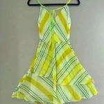 Christopher John Rogers Target Womens Size 0 Yellow Striped Flowy Bright Dress Photo 0