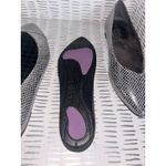 Vionic  Gem Caballo Gunmetal‎ Snake Pointed Toe Leather Ballet Flat Shoes 7 Wide Photo 5
