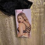 Seven Til Midnight Black Strappy Back Lace Bralette 1X/2X NWT Photo 2