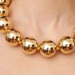 Kenneth Jay Lane Radiant Gold Bead Necklace Photo 1