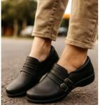 Easy Street Size 6.5 WW Side Zipper Business Casual Heeled Loafers Synthetic Photo 3
