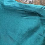 Vintage Womens Silk Blazer Teal Jacket 90s Oversize Single Button Size L Green Size L Photo 8