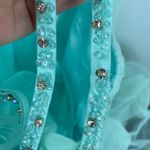 Mac Duggal  Mint Tulle Princess Ballgown with Embellished Belt Size 10 $498 67565 Photo 12