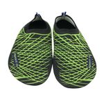 Sport D Womens Water Shoes Slip On Barefoot Striped Black Green US Size 6.5 Photo 1
