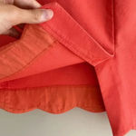 J.Crew J. By  Coral/Salmon Solid Pencil Skirt with Scalloped Hem, Size 4 Photo 14
